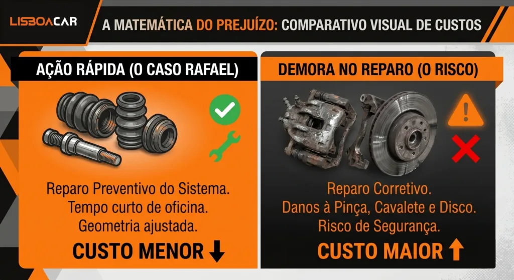 MANUTENÇÃO PREVENTIVA vs. CORRETIVA PÓS-IMPACTO NO BURACO