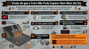 Pedal de Freio Afundando: As 4 Causas e o Que Fazer Antes de Rodar em Porto Alegre