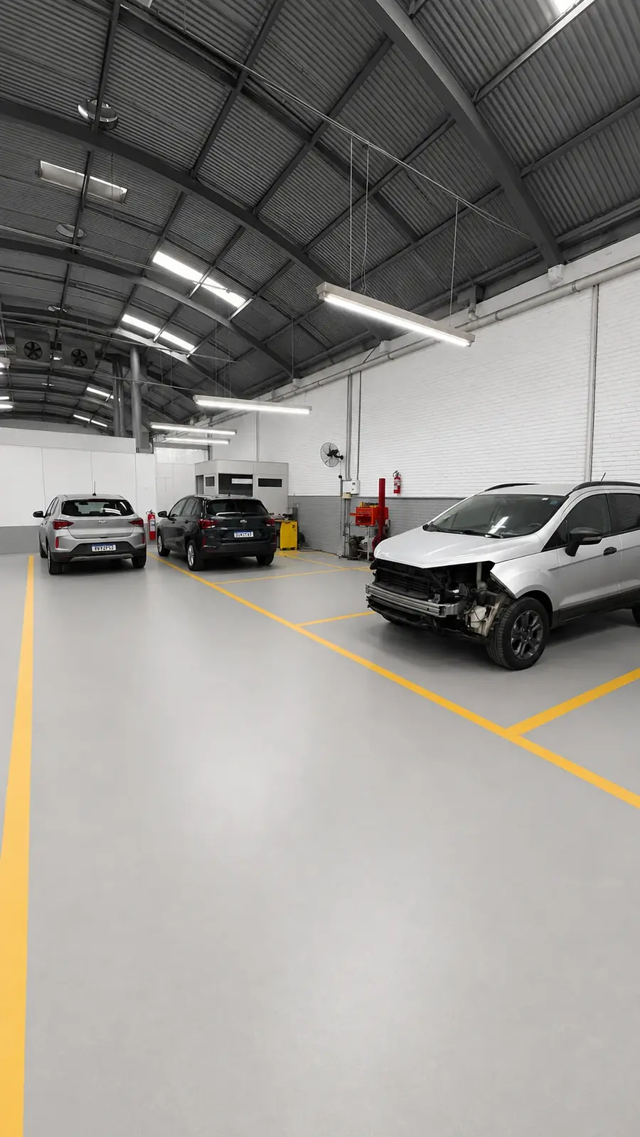 Veículo em reparo de para-choque na Lisboa Car Service